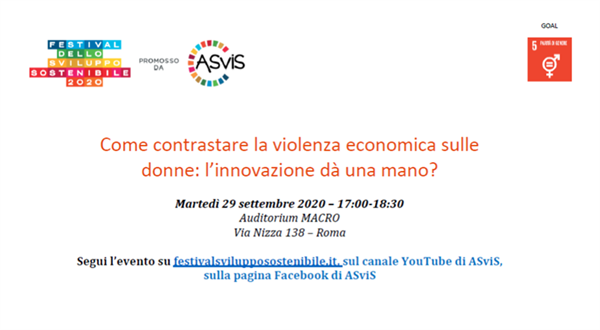 ASVIS - Come contrastare la violenza economica sulle donne: l&rsquo;innovazione dà un manno?
